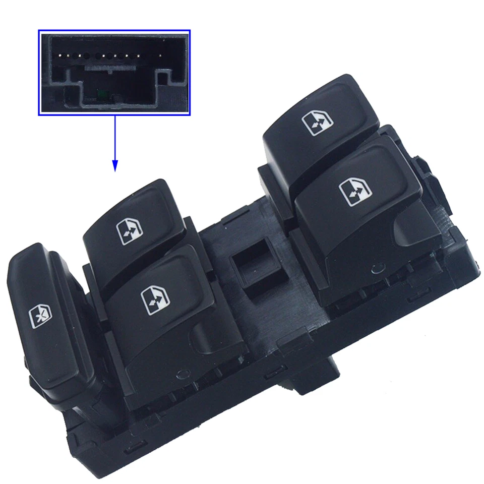 Bouton Commande Interrupteur de Leve vitre avant gauche 5G0959857B 5G0959857BWHS - Photo 4/4