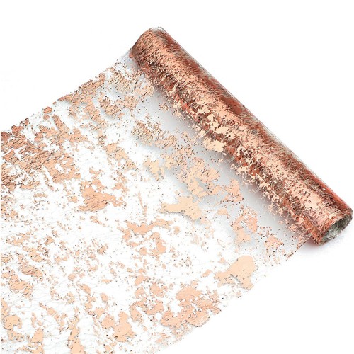 Sequin Glitter Foil Mesh Metallic Table Runner for Wedding Event Birthday Party - Picture 17 of 18