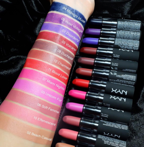nyx professional makeup matte lipstick