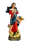 Virgen Desatanudos 8.5" Maria Desatanudos Resin Religious Figure