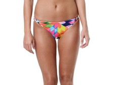 Mara Hoffman Multi Color Basket Weave Low Rise Bikini Bottom Swimwear Size M