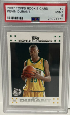 2007 Topps 50th Anniversary #2 Kevin Durant RC Rookie Card Mint