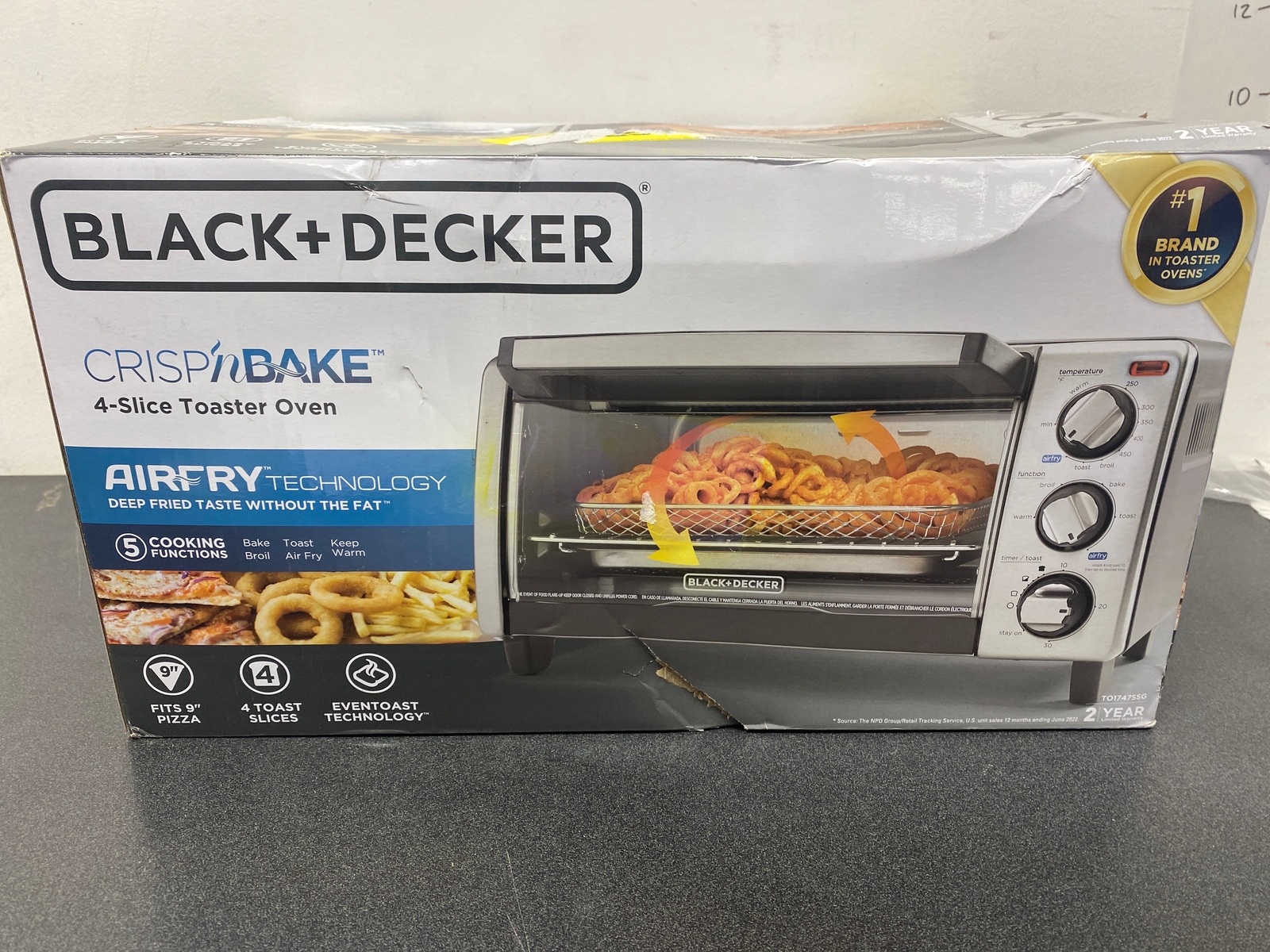 BLACK+DECKER TO1747SSG 4 Slice Air Fry Toaster Oven eBay