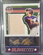 2023 Panini Stars & Stripes Silhouettes Jack Payton Bat Auto #SIL-JP 2/5