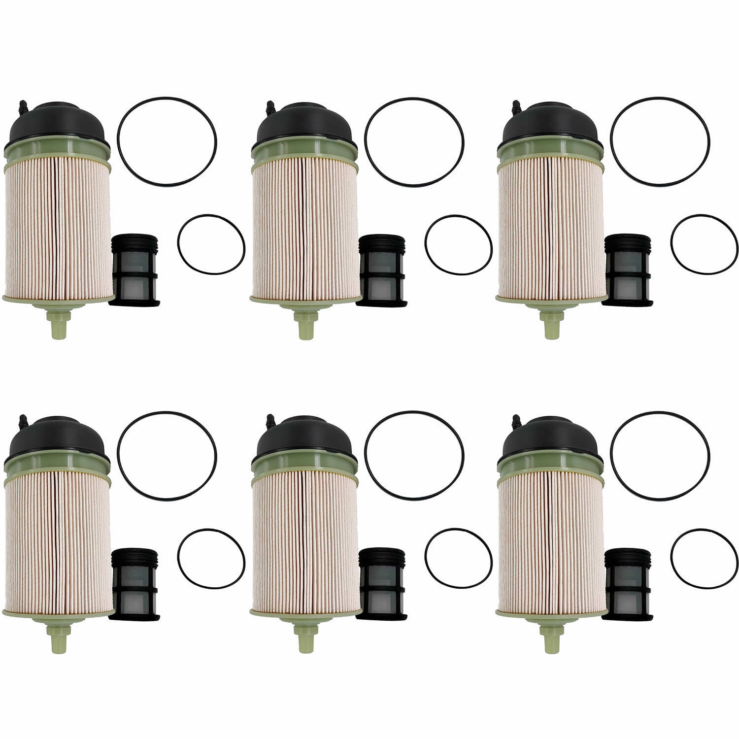 6 Packs A4700903151 Fuel Filter PF9908 For Detroit Diesel DD13 DD15 Freightliner