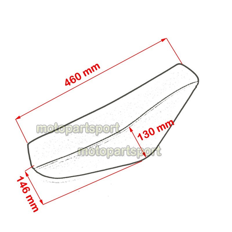 Plastic Fender Kit With Tall Foam Seat – Fits Chinese SSR Stomp CRF50 Style Dirt Bikes (50cc-160cc)
