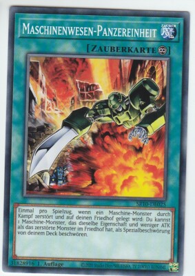 Yu-GI-OH Maschinenwesen Panzereinheit Common SR10-DE025 NEU!