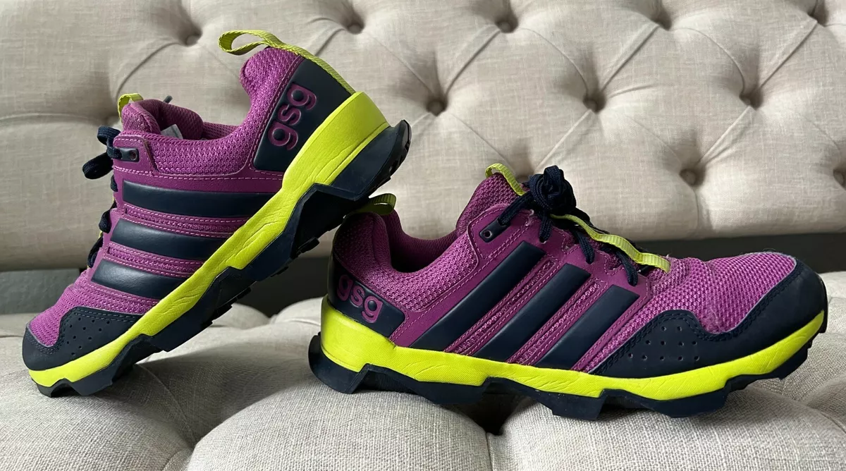 Kleverig overstroming haat Adidas GSG9 Traxion Women&#039;s SZ 8 Trail Running Shoes M29370 Purple  Yellow Navy | eBay