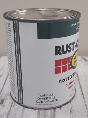 Rust-Oleum Gloss Dark Hunter Green 7733502 Stops Rust 32 Oz. Quart