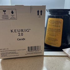 Keurig 2.0 Thermal Carafe - Black with Silver Handle Brand New