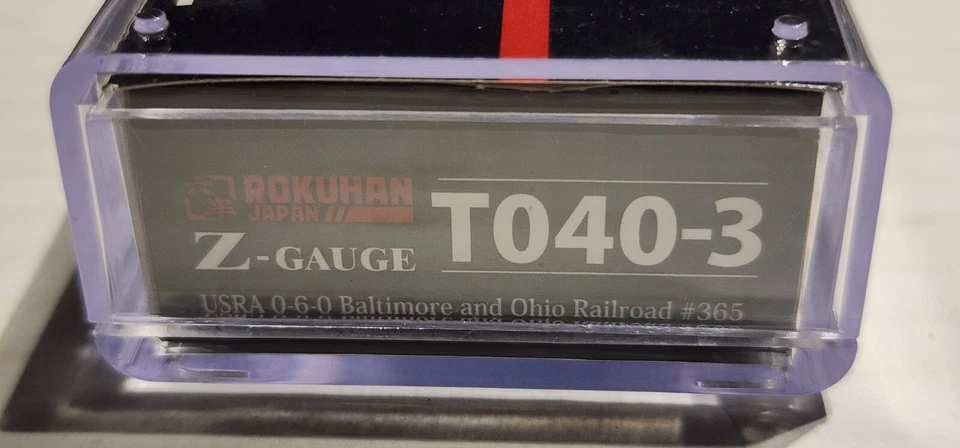 Rokuhan Z Gauge USRA 0-6-0 Steam Locomotive Baltimore & Ohio #365 - Image 3 of 4