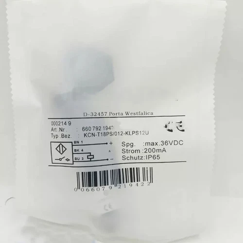 1Pcs New For Bernstein Proximity Switch Sensor KCN-T18PS-012-KLPS12V - Bild 2 von 2