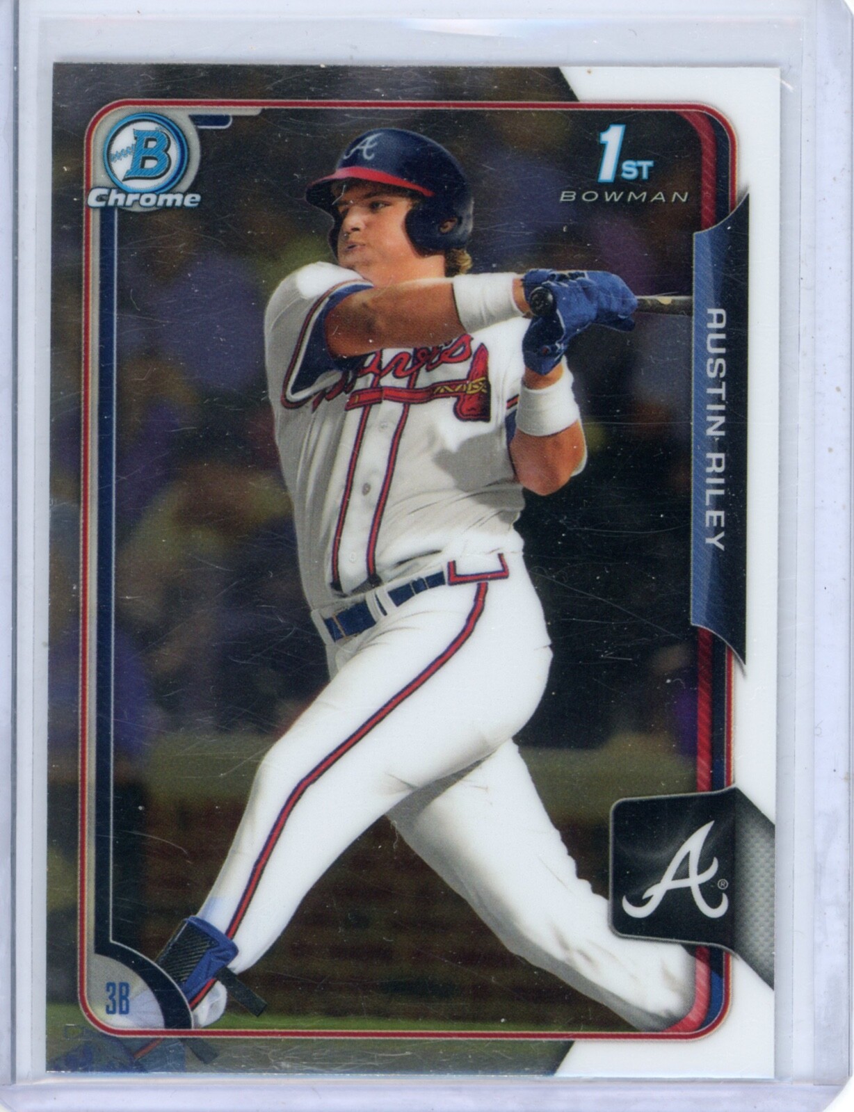 2015 Bowman Draft Chrome Austin Riley 157 Prospect Atlanta Braves