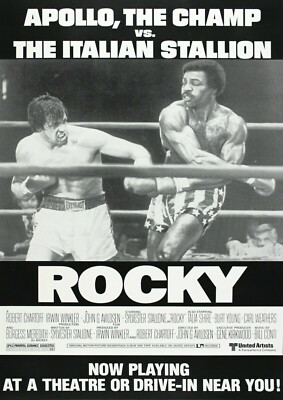 Klassisches Rambo Rocky Sylvester Stallone Filmposter Vintage Retro Wandbild A4
