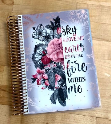 Sky Above Me, Fire Within Me Cover Set 4 use w Erin Condren A5 Spiral Planner~