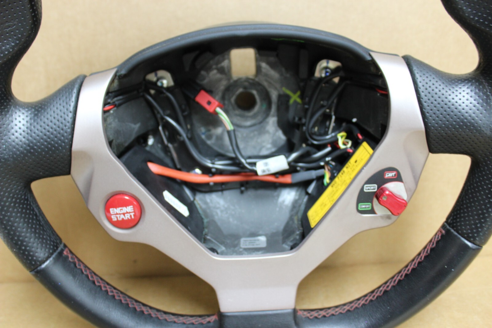 Driver Steering Wheel Black Red Stitch OEM Ferrari California 2010