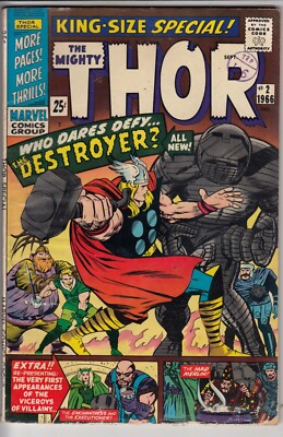 Thor Annual 2 - 1966 - Destroyer - Kirby - Very Good