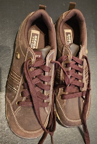 Skechers 46397 Hiking Walking Shoes Womens 7 Grand Jam Brown Distressed Leather - Picture 5 of 9