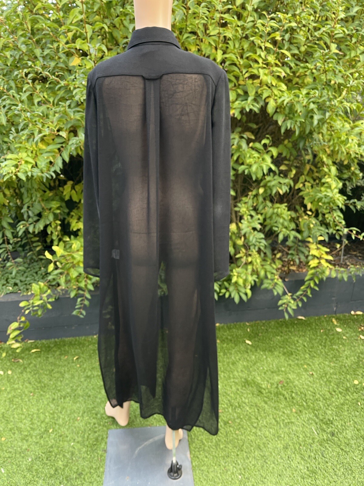 Decisions Basic Long Black Jacket With Buttoned C… - image 3