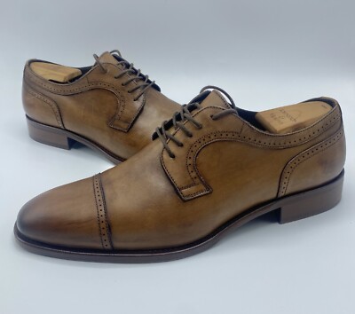 Johnston & Murphy tan brown leather size 11 M oxford derby dress shoes Men main image 3