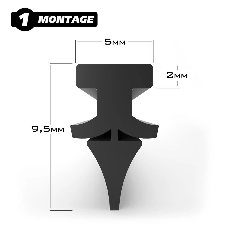 Hybrox windscreen wiper rubber for Volvo windscreen wiper XC60, S60, V60 from 2019 model - Image 2 of 4