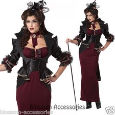 CL5 Lady of the Manor Vampire Vampiress Dracula Womens Gothic Halloween Costume