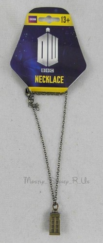 Doctor Dr Who Tardis Phone Booth Call Box Necklace 16" Metal Chain ...