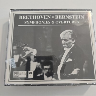 Beethoven: Symphonies & Overtures by Leonard Bernstein (CD, 1995, 3-Discs) Vol.1