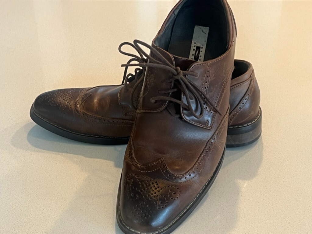 New Mens‎ Joseph Abboud Leather Wingtip Business Casual Shoes Sz 8.5 D Jos. A. Bank Hybrid Wingtip Shoes - Jos. A. Bank Collection  main image 3