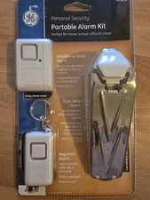 GE Personal Security Portable Alarm Kit, For Home, School, Office & Travel