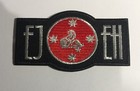 <!--F#f_0-->EJ - EH Holden Sew/Iron On Cloth Embroidered Patch, Red/Black/Silver 9 x 5 cm <!--F/-->