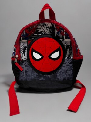 SPIDER-MAN 12  BACKPACK w/2 OUTSIDE POCKETS, 1 ZIP MAIN