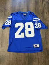 Marshall Faulk #28 Indianapolis Colts NFL Vintage 90s Jersey Size L Football
