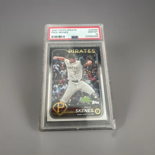 2024 Topps Update Series - PSA 10 Rookie Debut Paul Skenes #US288 (RC)