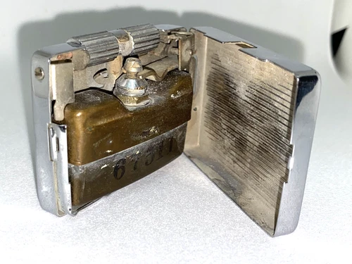 Vintage Strato Flame Lighter Brass. Salz Bldg N.Y.1, Made in U.S.A SPARKS GREAT