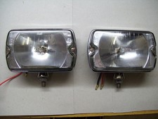 CIBIE IODE 35 FRONT SPOT LAMPs x2, H2 12v 55w,  GWO , Black Backs, Classic Car