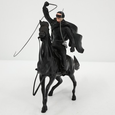 1950s Vintage Disney Marx Zorro & Tornado Black Horse Action Figure Toy Set
