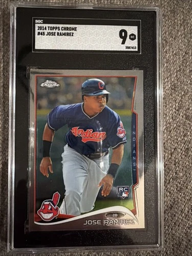 2014 Topps Chrome - Jose Ramirez #45 (RC) SGC 9