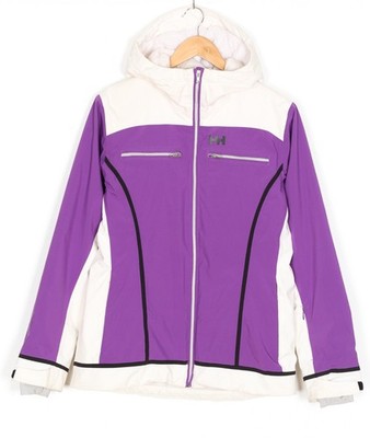 HELLY HANSEN Belle Skijacke Damen Größe L Kapuze RECCO H2 Flow PRIMALOFT MJ6091