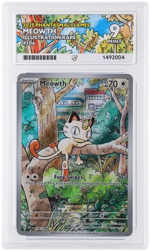 Meowth 2025 Phantasmal Flames 106/094 English Illustration Rare ACE 9