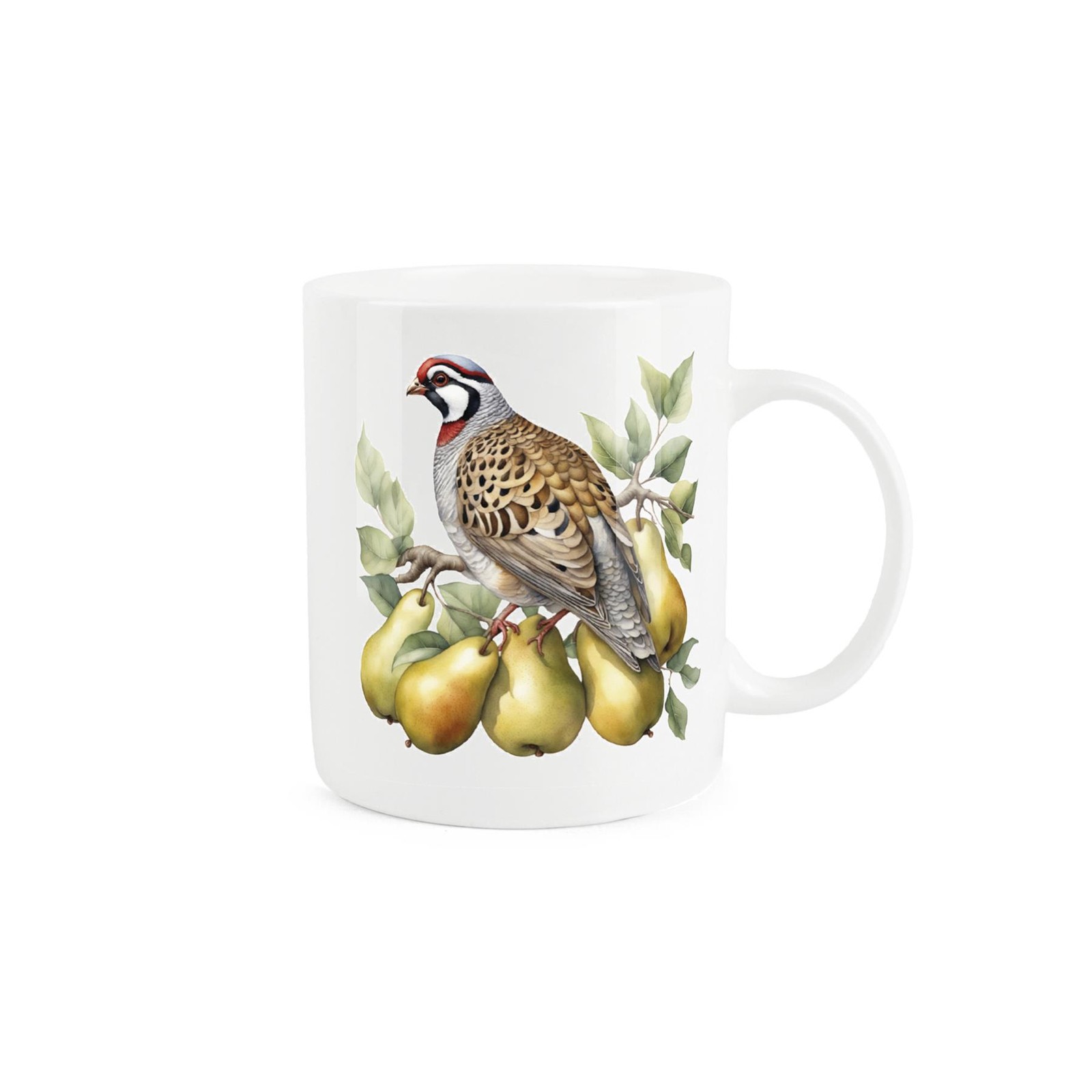 12 Days of Christmas Mug - Bone China Tea/Coffee Gift - Partridge In A Pear Tree