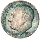 1955 Toned Roosevelt Dime Proof PCGS PR 67 PF See Video Toning Silver Coin 10C