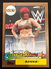 ASUKA 2017 Topps WWE NXT Future Stars #A-AS Wrestling AUTO #09/99