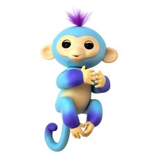 Blue Purple Fingerling Interactive Baby Monkey 5" TESTED