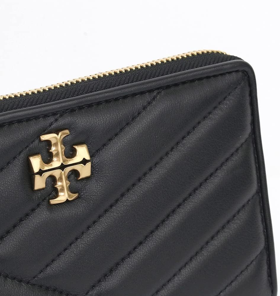 Tory Burch] KIRA CHEVRON ZIP CONTINENTAL WALLET 90348 BLACK