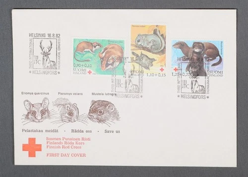 MayfairStamps Finland FDC 1982 Wildlife Red Cross Combo First Day Cover aax_3861