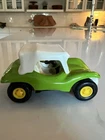 Vintage Tonka 55340 Dune Buggy Green Pressed Steel Metal Toy Car w White Top