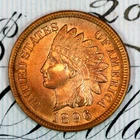* 1896 * PRISTINE++ BLAZING RED GEM BU MS INDIAN HEAD PENNY * FROM COLLECTION