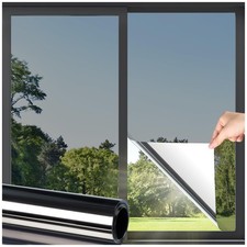 DOWELL 35.4x78.7" One-Way Window Privacy Film Reflective Sun Block Anti-UV Cling