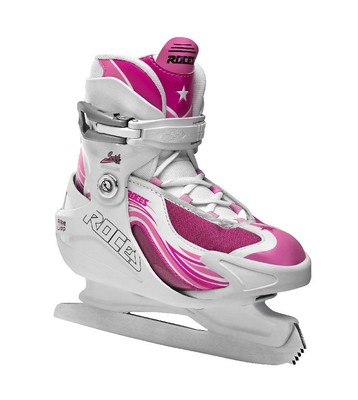 Roces Girl's Swish Ice Skate Size Adjustable 450630 00001 (Pink,13 Jr.-3)